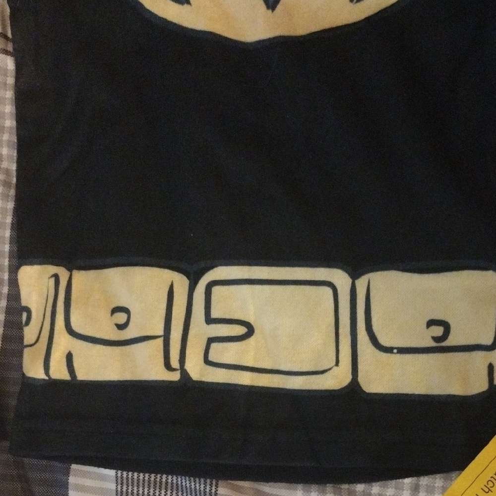 DC Comics Black and Yellow Batman Kids Costume Top - Picture 4 of 7
